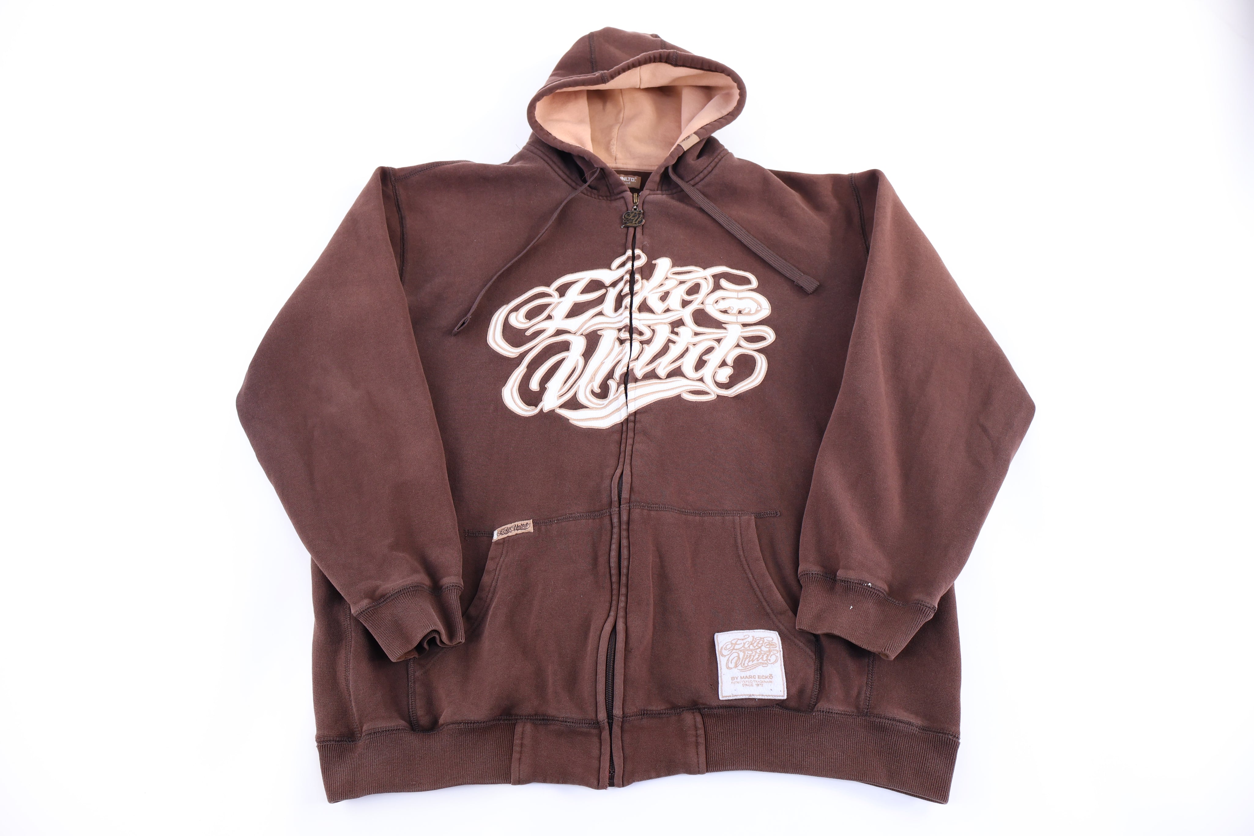 Y2K Ecko Unltd Brown Full Zip Jacket