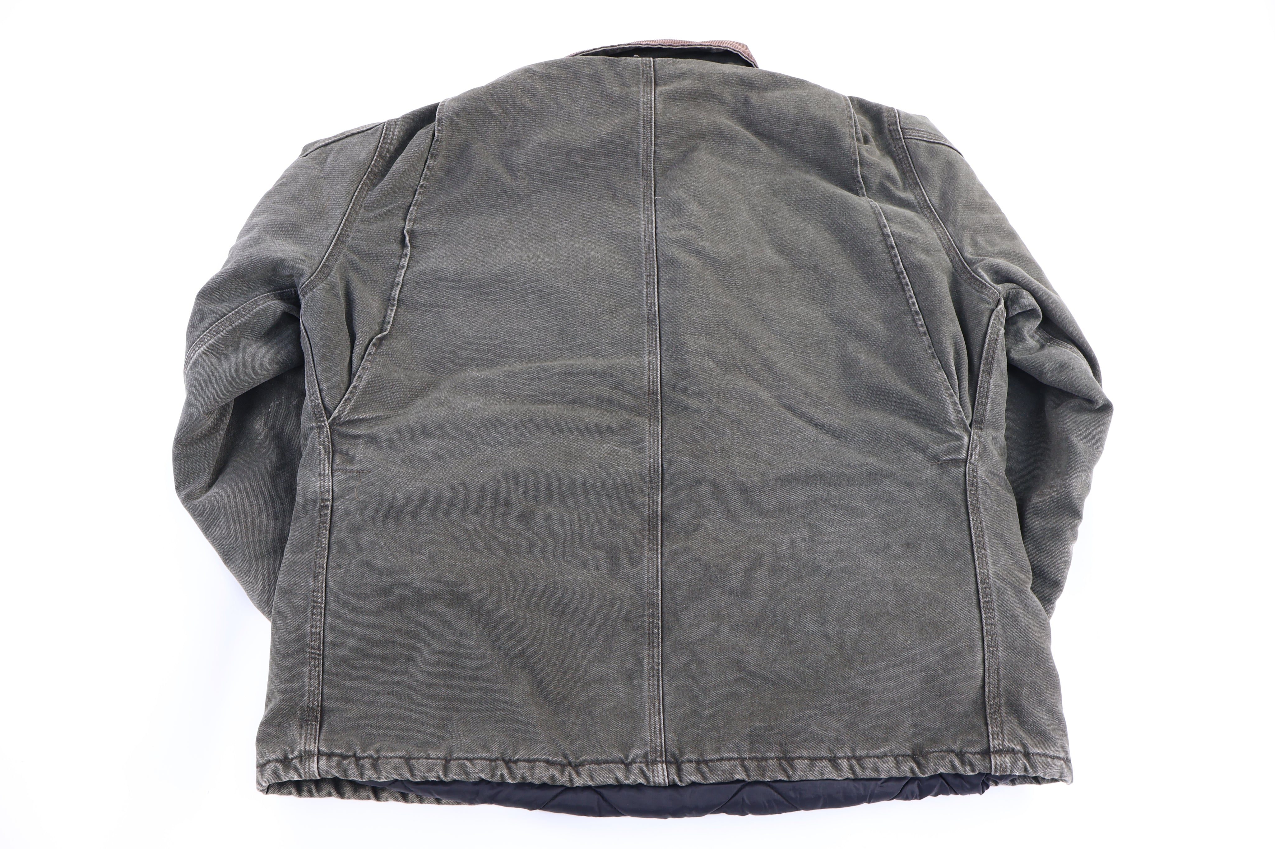 Carhartt Logo Patch Green Full Zip Jacket