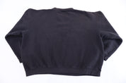 90's Reebok Embroidered Logo Black Sweatshirt
