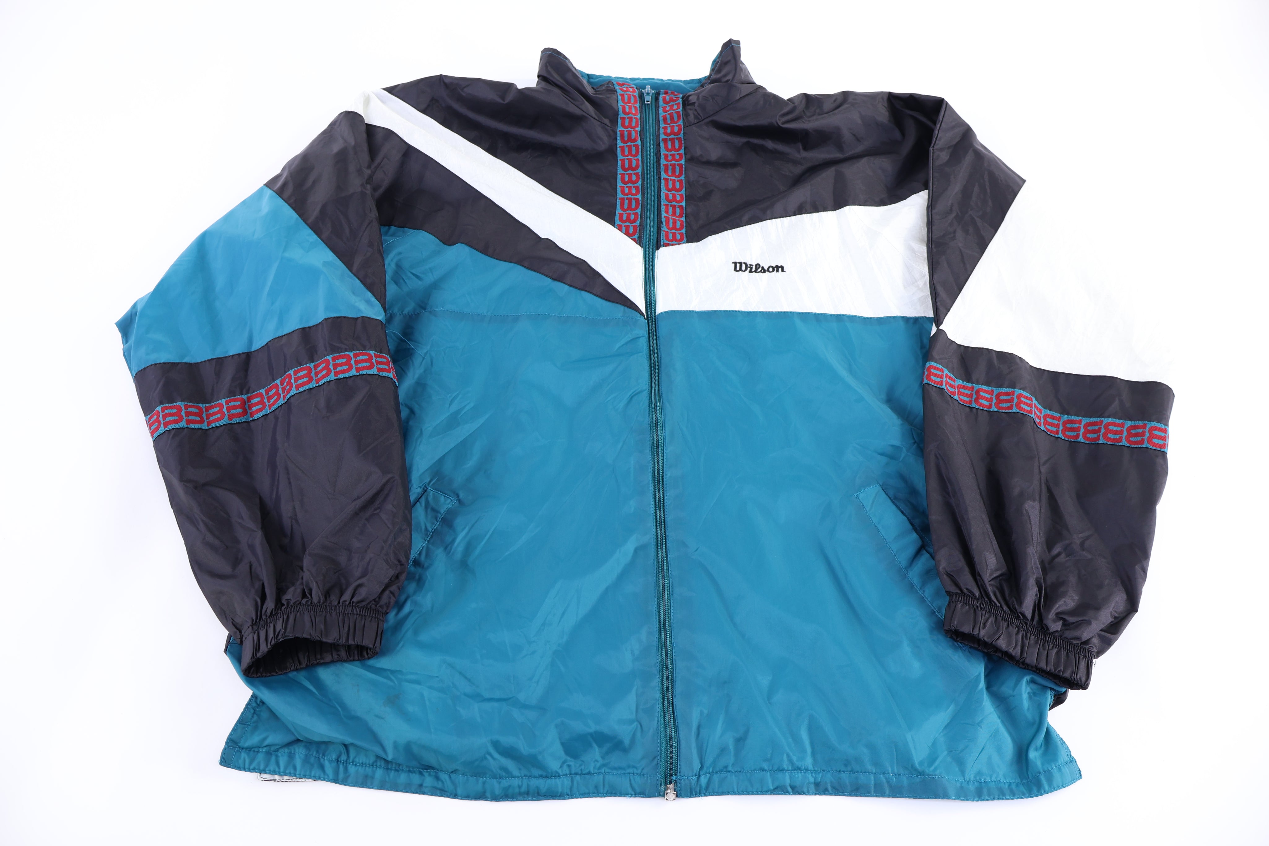Vintage Wilson Full Zip Windbreaker Jacket