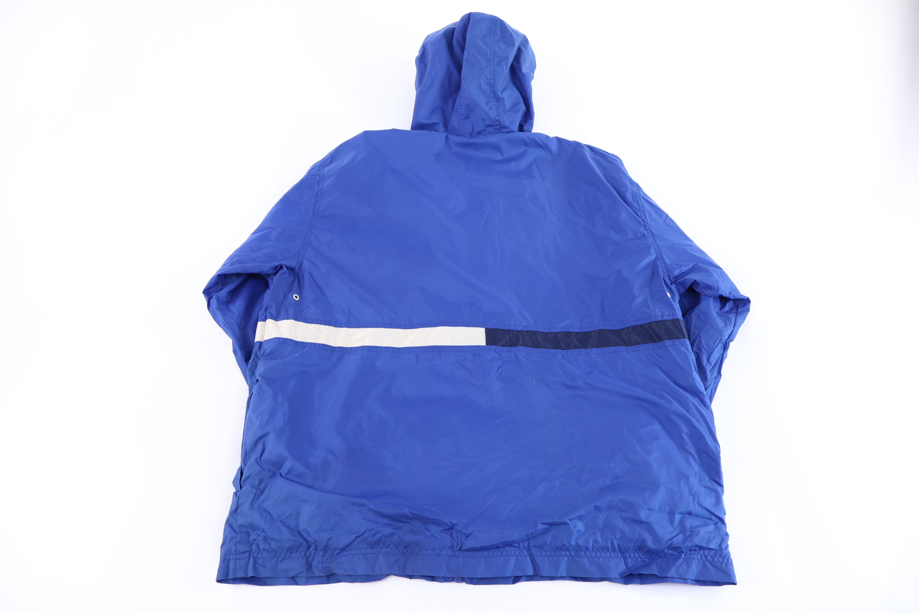 90's Nike Embroidered Logo Blue & White Full Zip Jacket