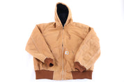 Carhartt Logo Patch Tan Full Zip Jacket