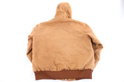 Carhartt Logo Patch Tan Full Zip Jacket