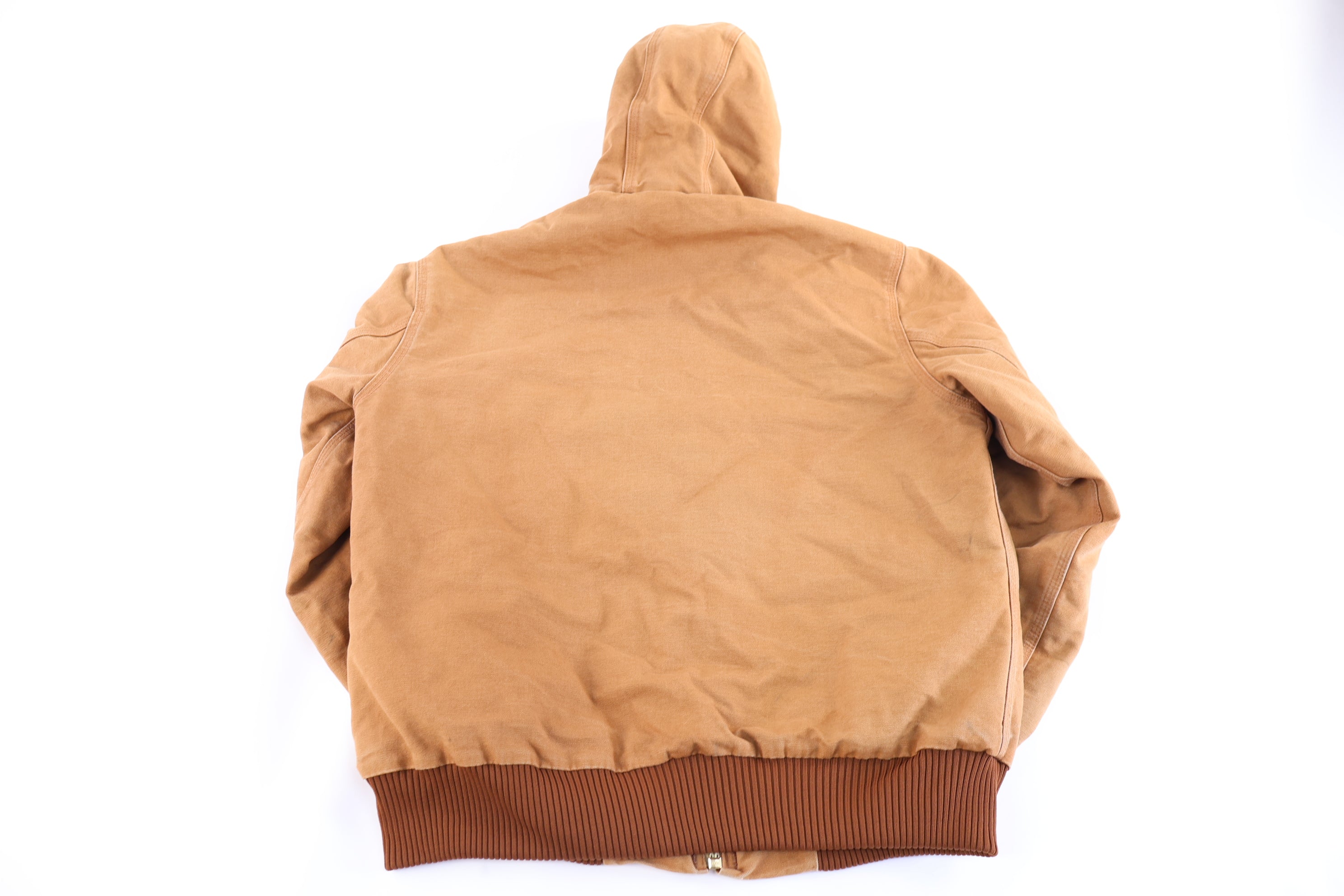 Carhartt Logo Patch Tan Full Zip Jacket