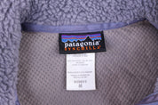 Women's Patagonia Synchilla Logo Patch Purple Fleece Jacket