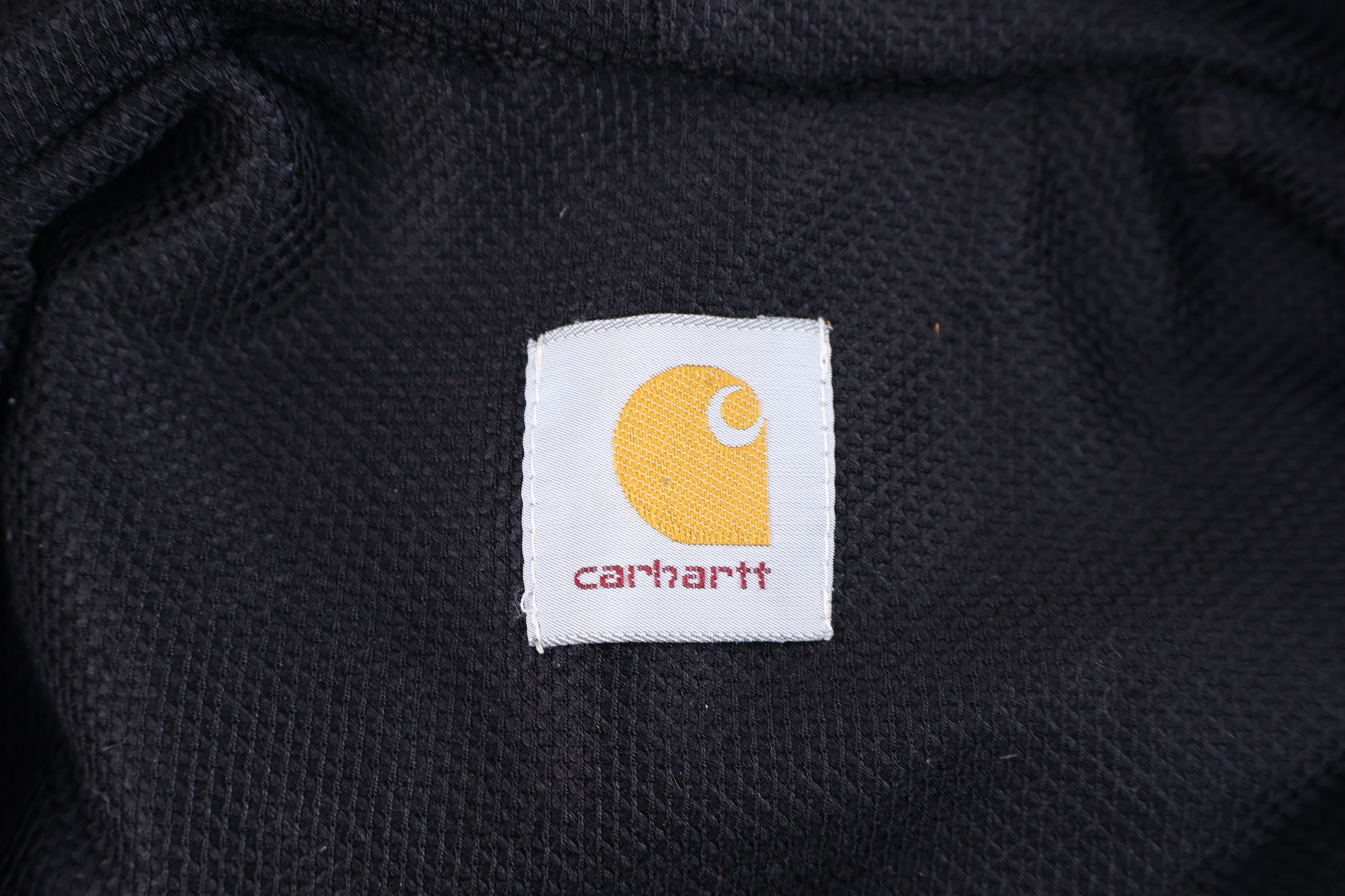 Carhartt Logo Patch Black Full Zip Jacket