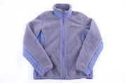 Women's Patagonia Synchilla Logo Patch Purple Fleece Jacket