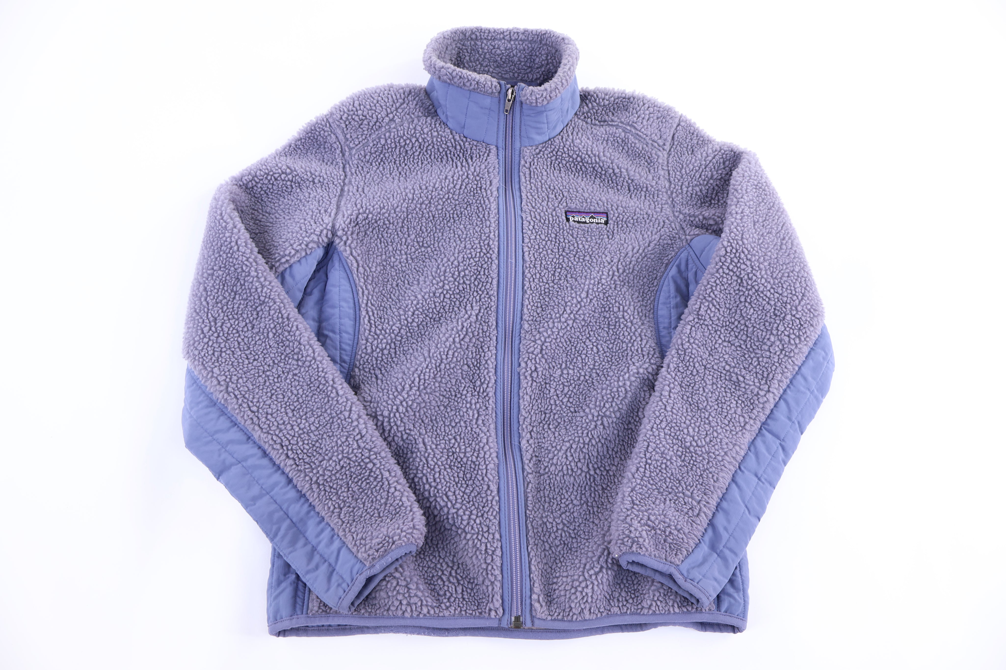 Women's Patagonia Synchilla Logo Patch Purple Fleece Jacket