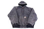 Carhartt Logo Patch Black Full Zip Jacket