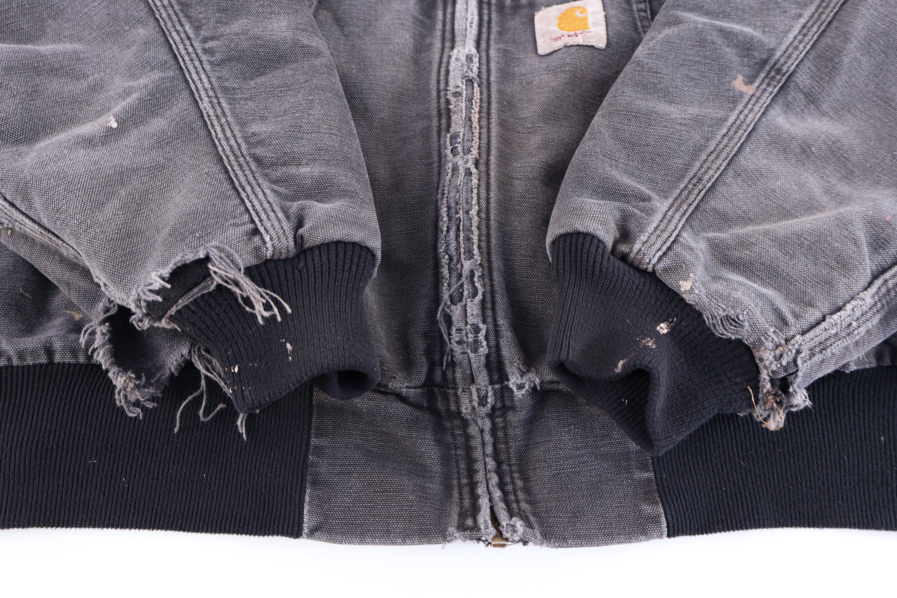 Carhartt Logo Patch Black Full Zip Jacket
