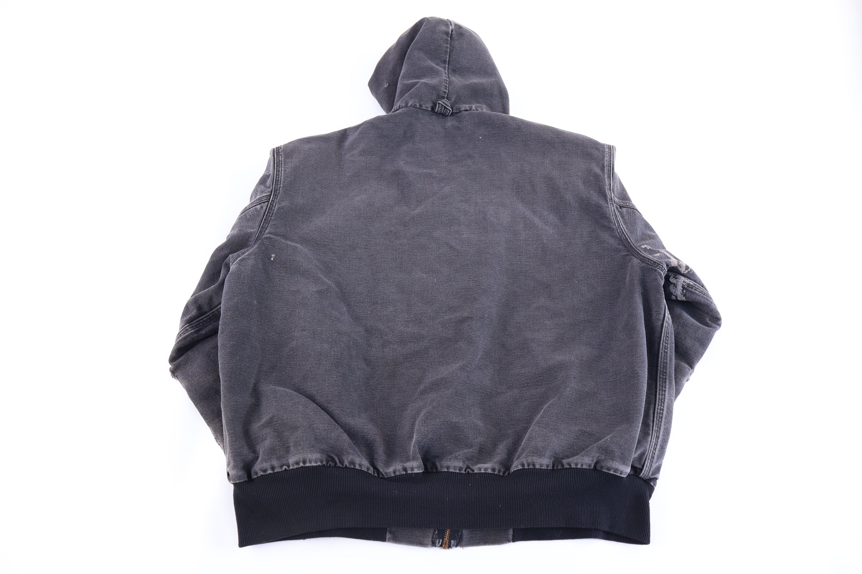 Carhartt Logo Patch Black Full Zip Jacket