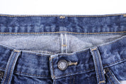 Dickies Logo Patch Dark Wash Denim Shorts