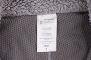 Patagonia Logo Patch Grey Sherpa Full Zip Jacket