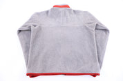 Patagonia Logo Patch Grey Sherpa Full Zip Jacket