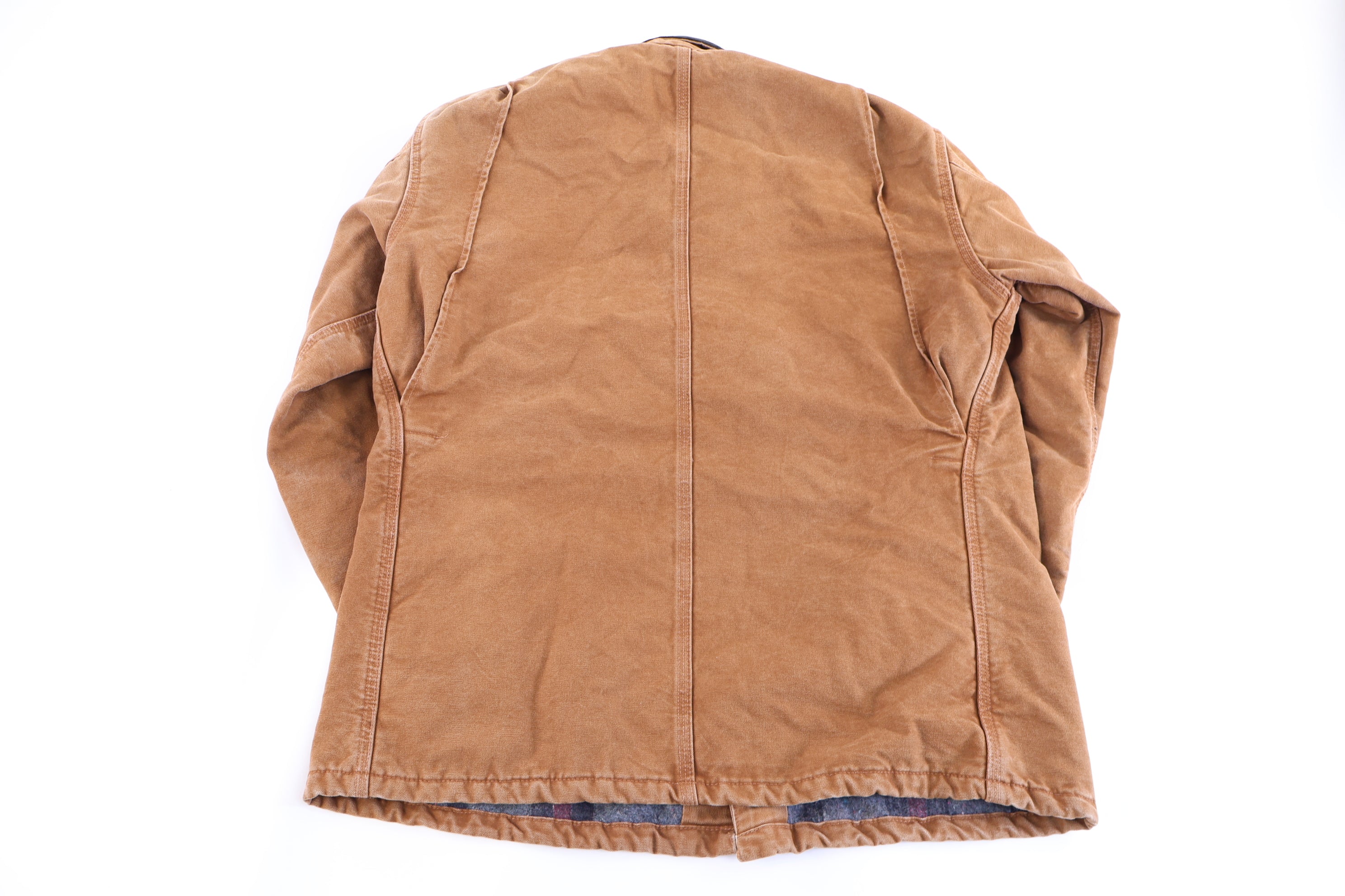 Carhartt Logo Patch Tan Blanket Lined Jacket