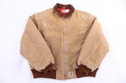 90's Carhartt Logo Patch Tan Santa Fe Jacket