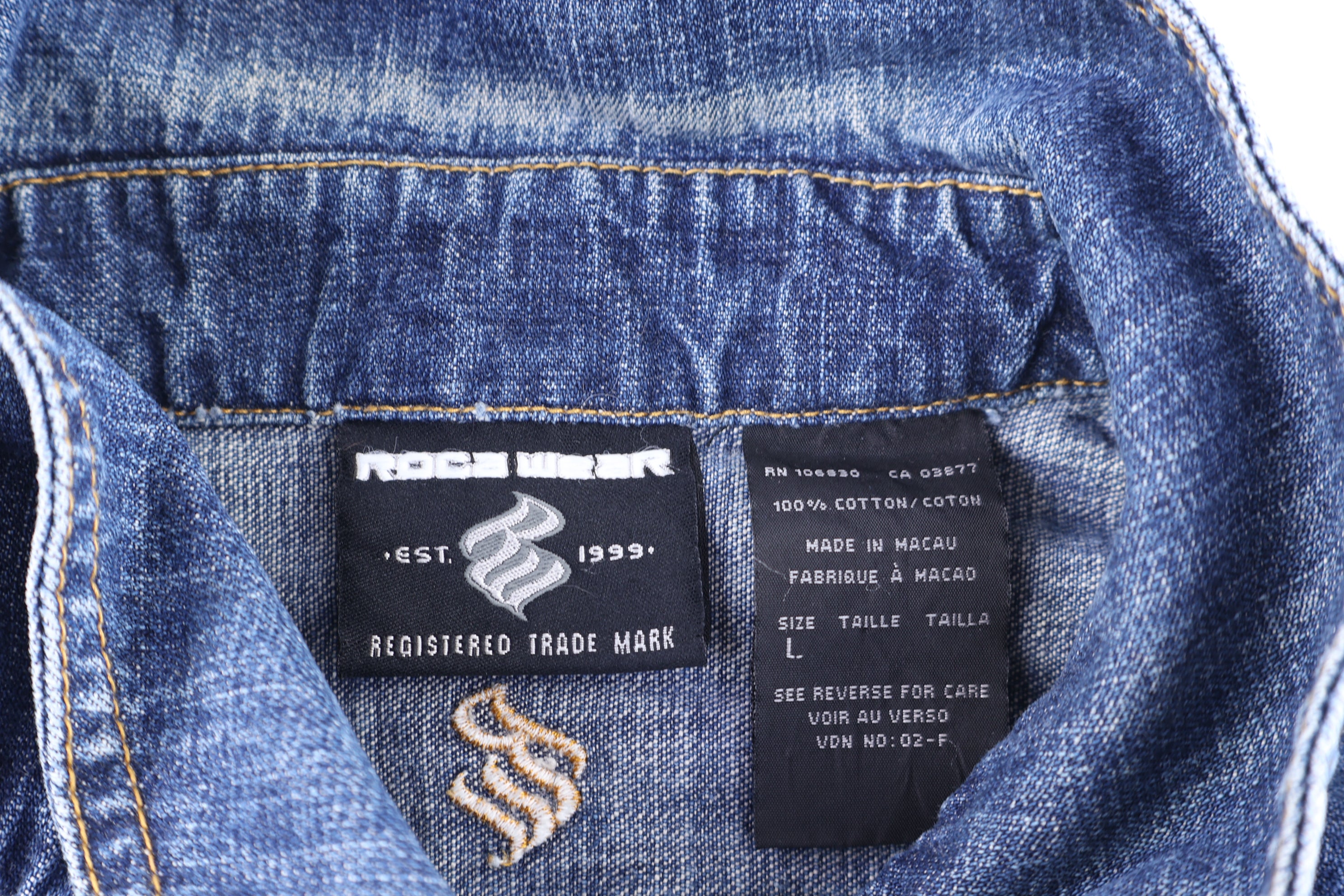 Vintage Rocawear Dark Wash Denim Jacket