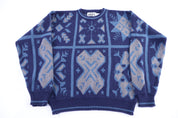 90's Trend Basic Multipattern Knit Sweater