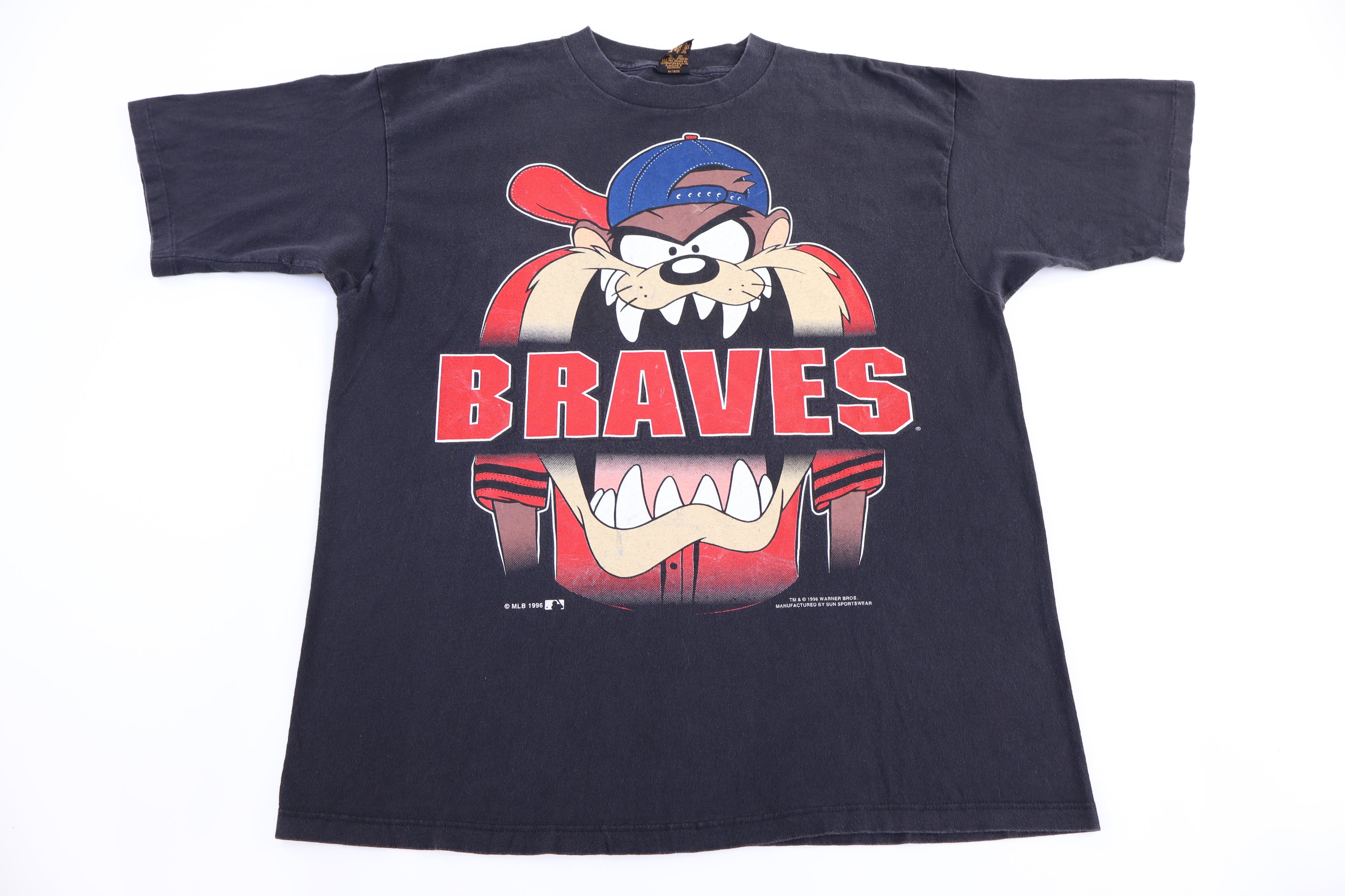 1996 Tasmanian Devil Atlanta Braves Baseball T-shirt