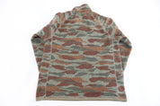 Patagonia Logo Patch Camo Quarter Zip Fleece Pullover