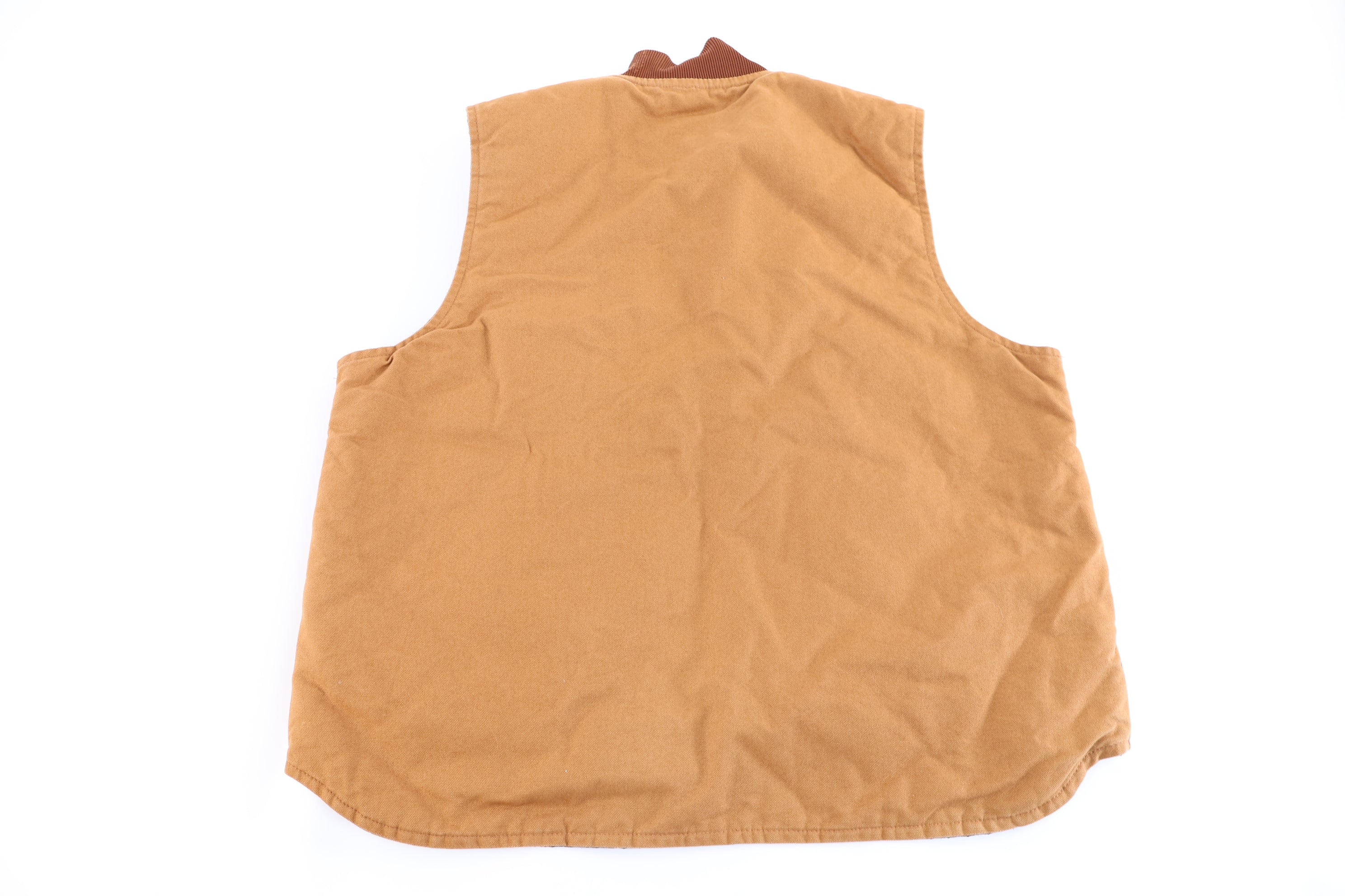 Carhartt Logo Patch Tan Full Zip Vest