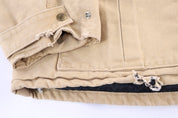 Carhartt Logo Patch Tan Full Zip Jacket