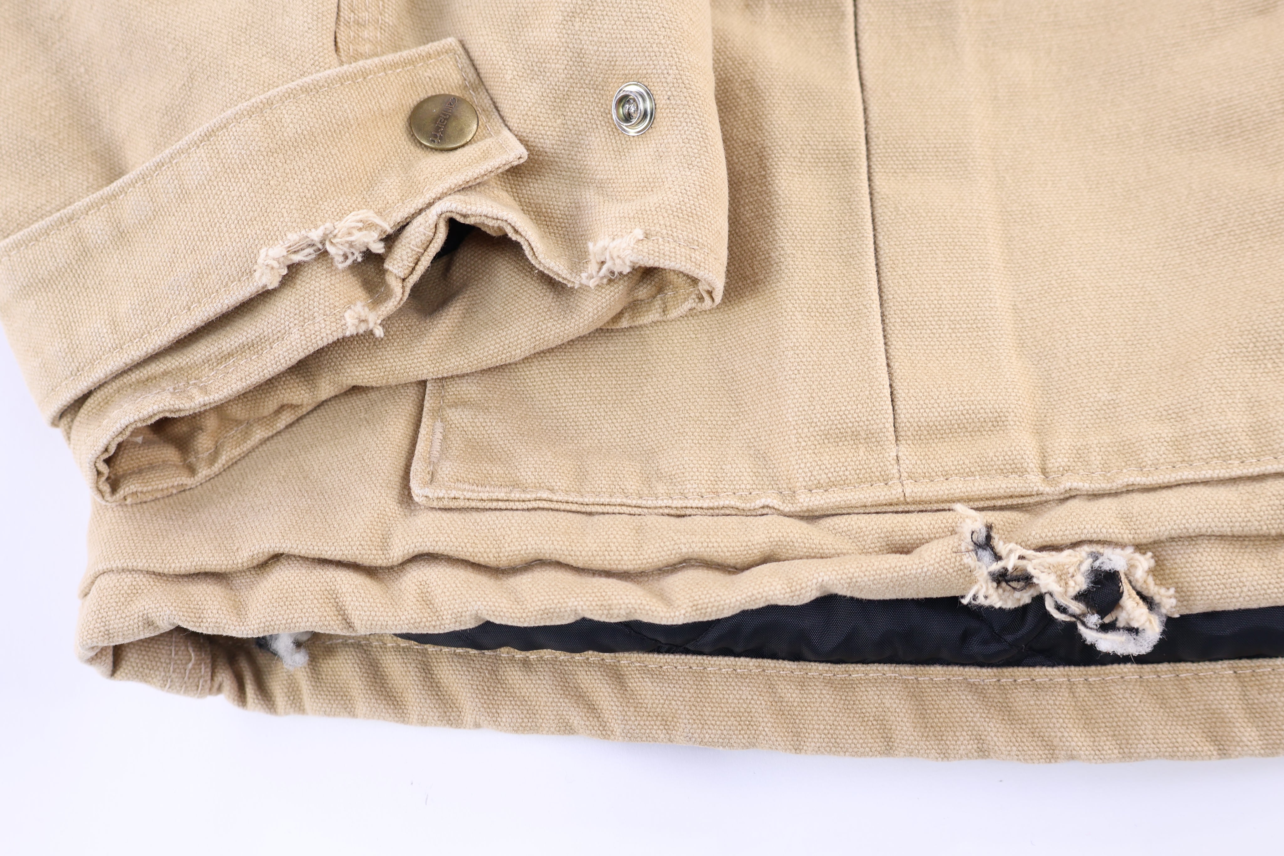 Carhartt Logo Patch Tan Full Zip Jacket