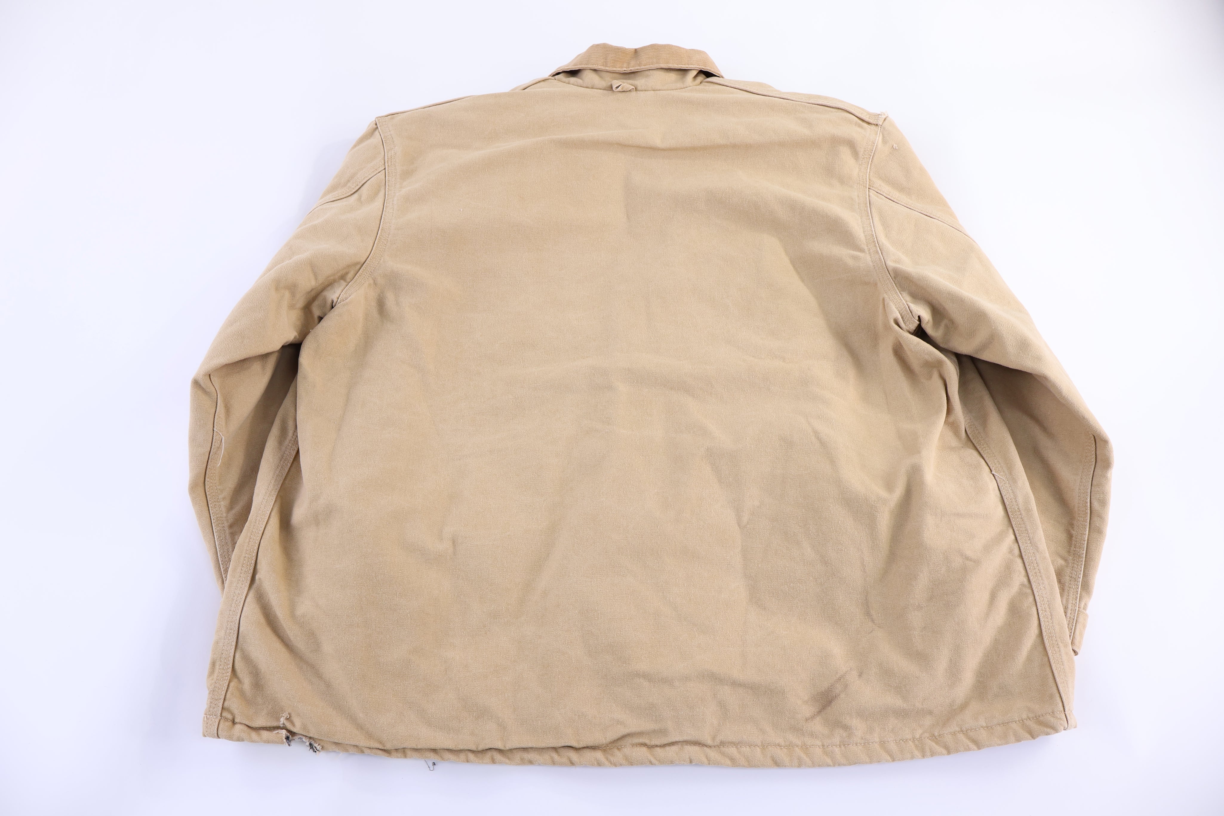 Carhartt Logo Patch Tan Full Zip Jacket