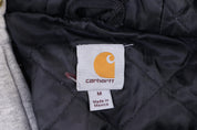 Carhartt Logo Patch Grey Full Zip Jacket