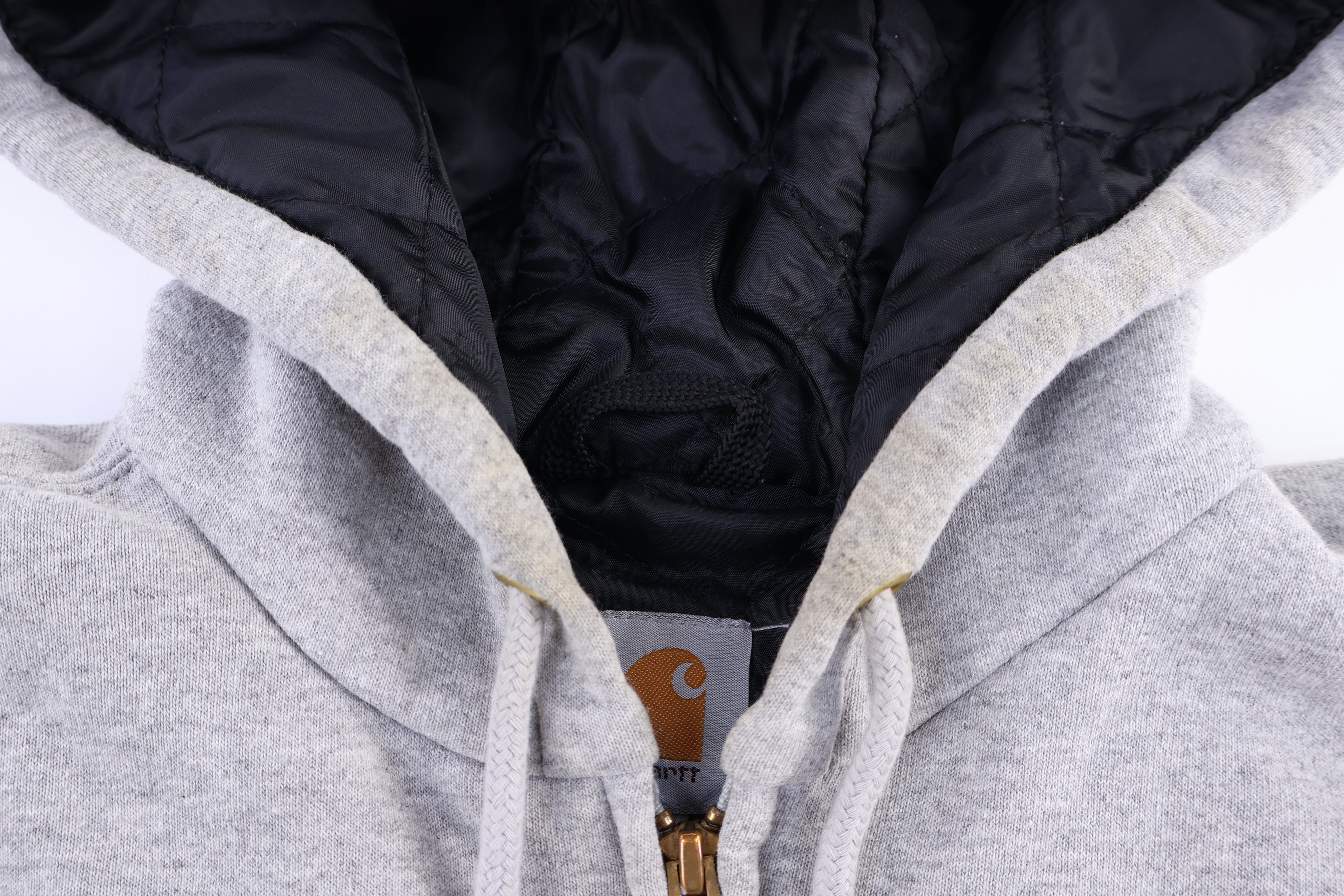 Carhartt Logo Patch Grey Full Zip Jacket