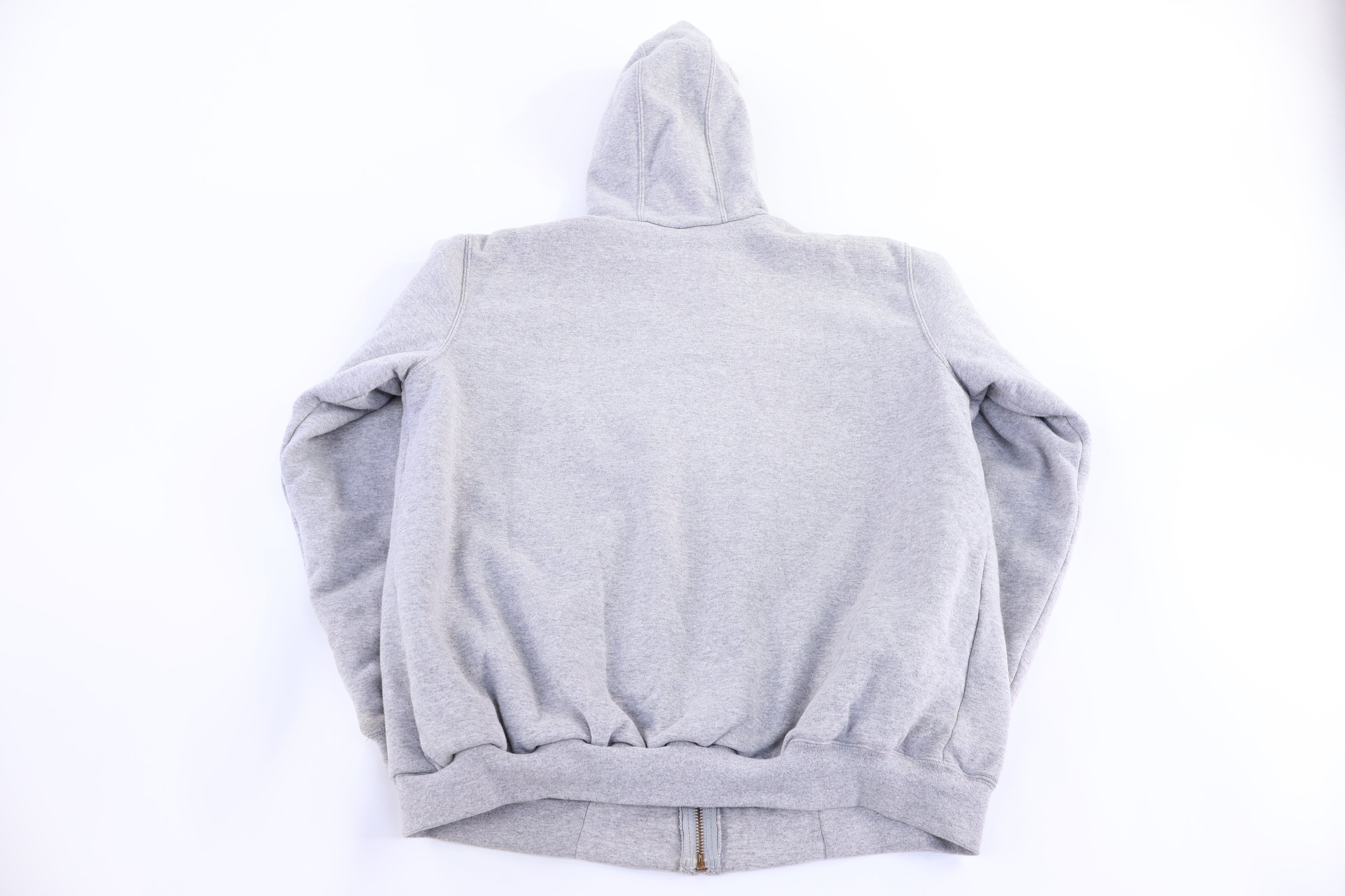 Carhartt Logo Patch Grey Full Zip Jacket