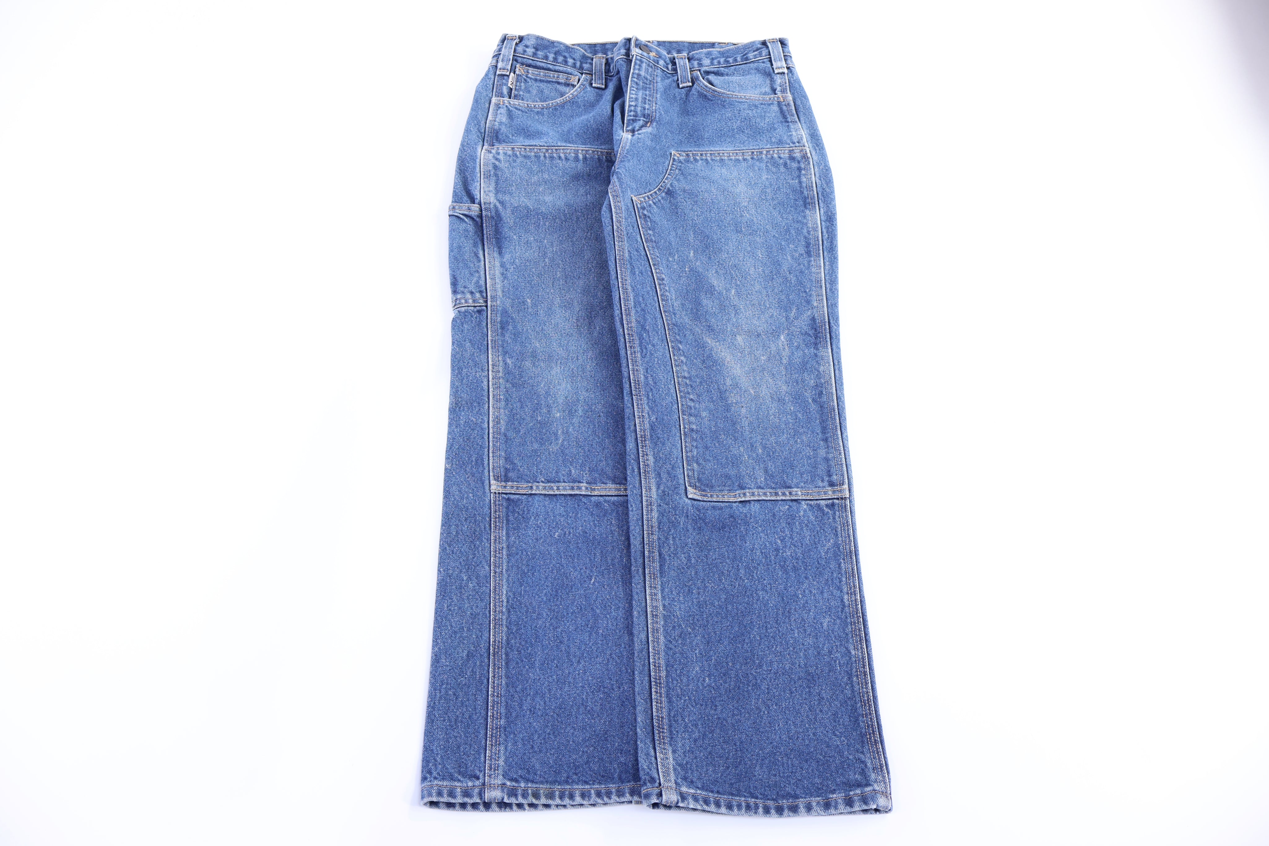 Carhartt Logo Patch Denim Double Knee Pants