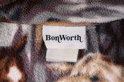 90's Bon Worth Horse All Over Graphic Fleece Sweater