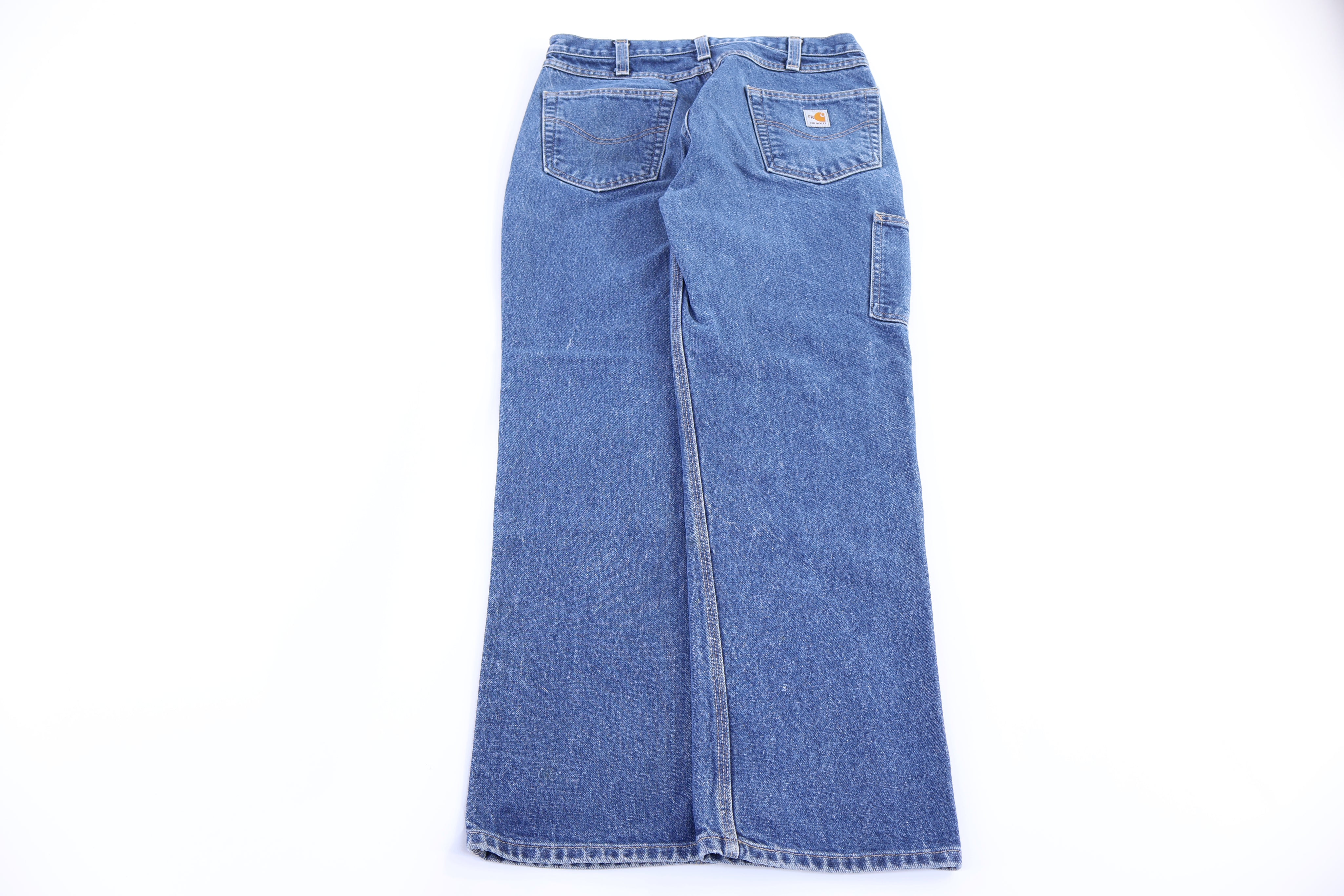 Carhartt Logo Patch Denim Double Knee Pants