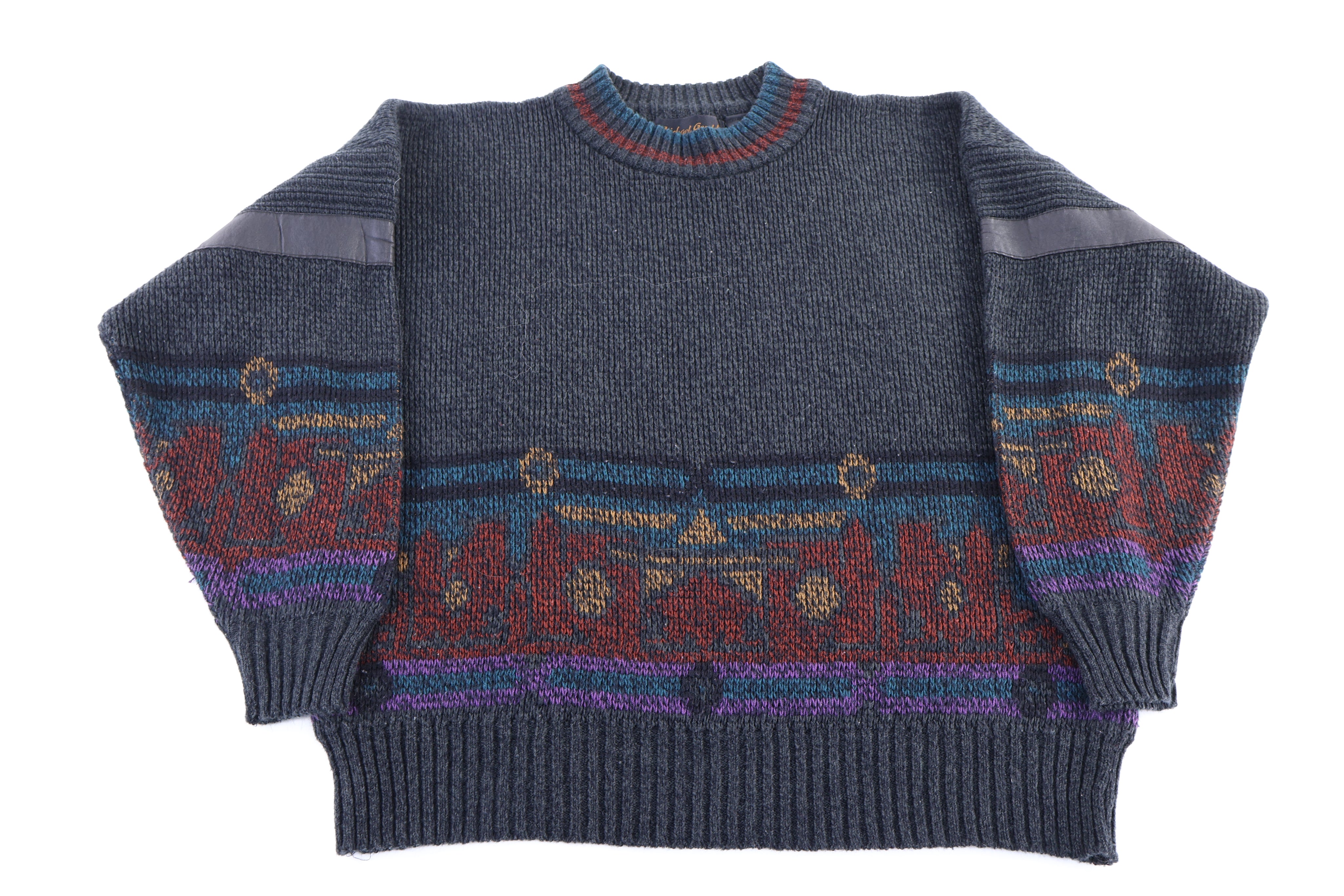 Michael Gerald Multipattern Knit Sweater