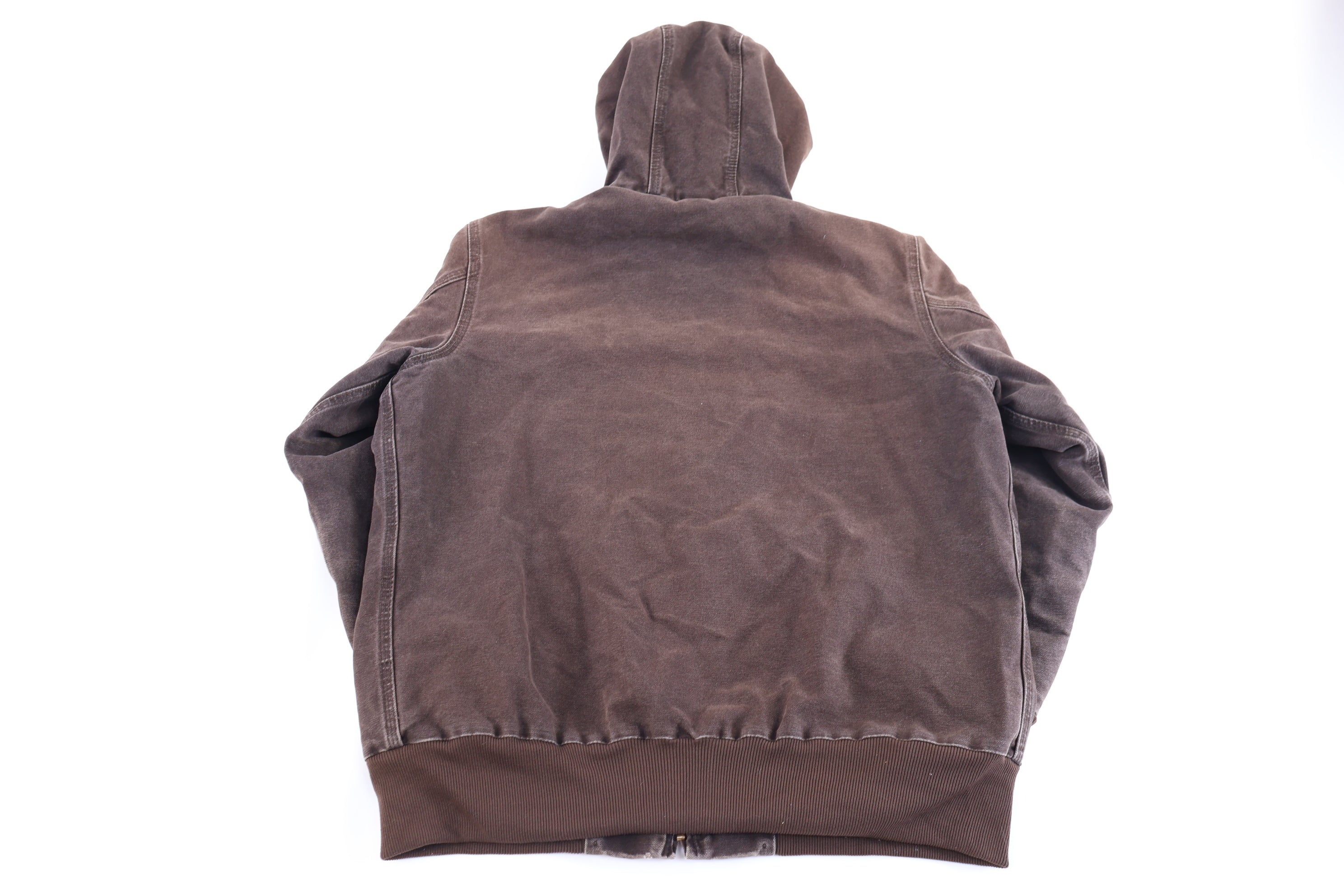 Women's Carhartt Logo Patch Brown Full Zip Jacket