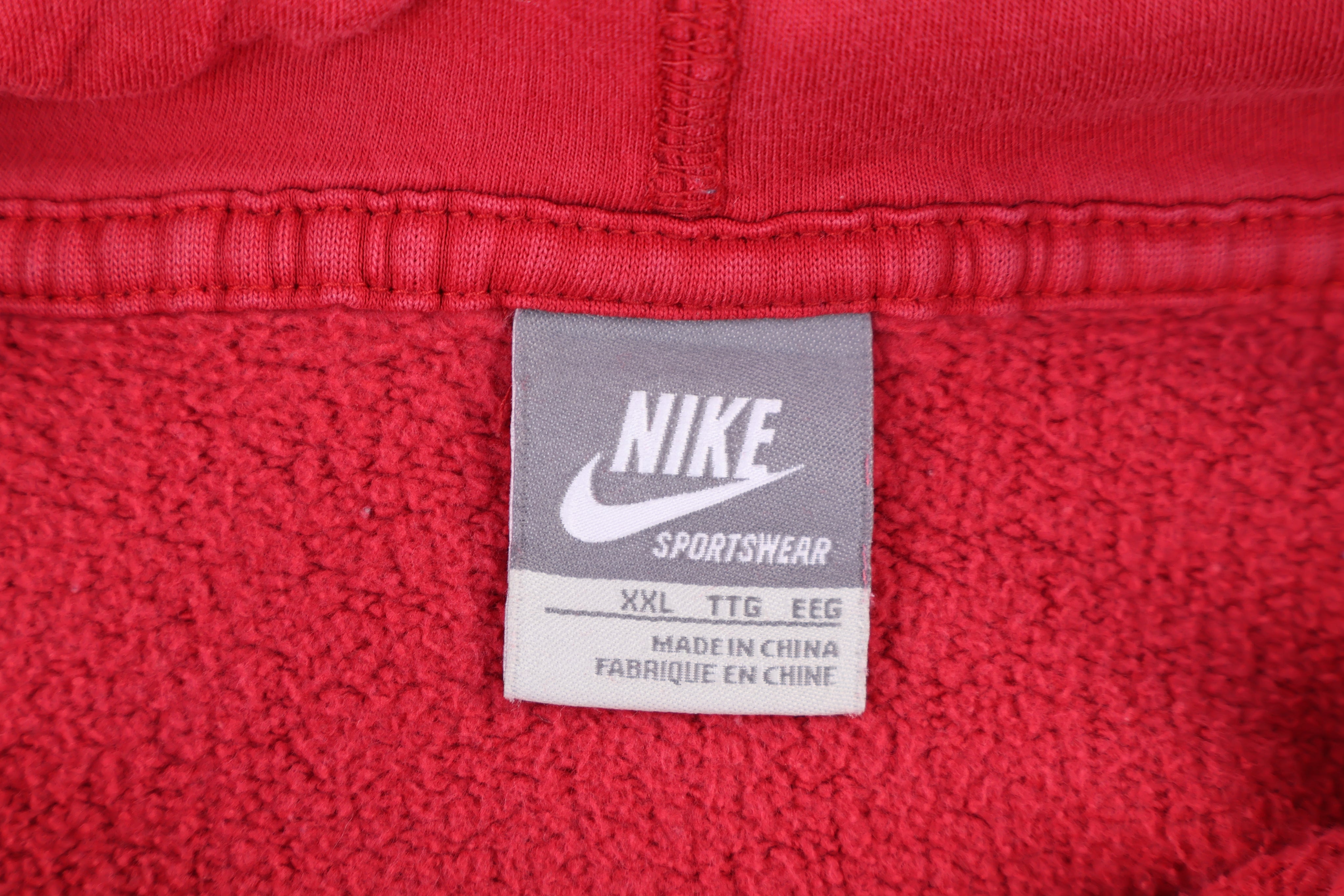 Vintage Nike Athletics Red Pullover Hoodie