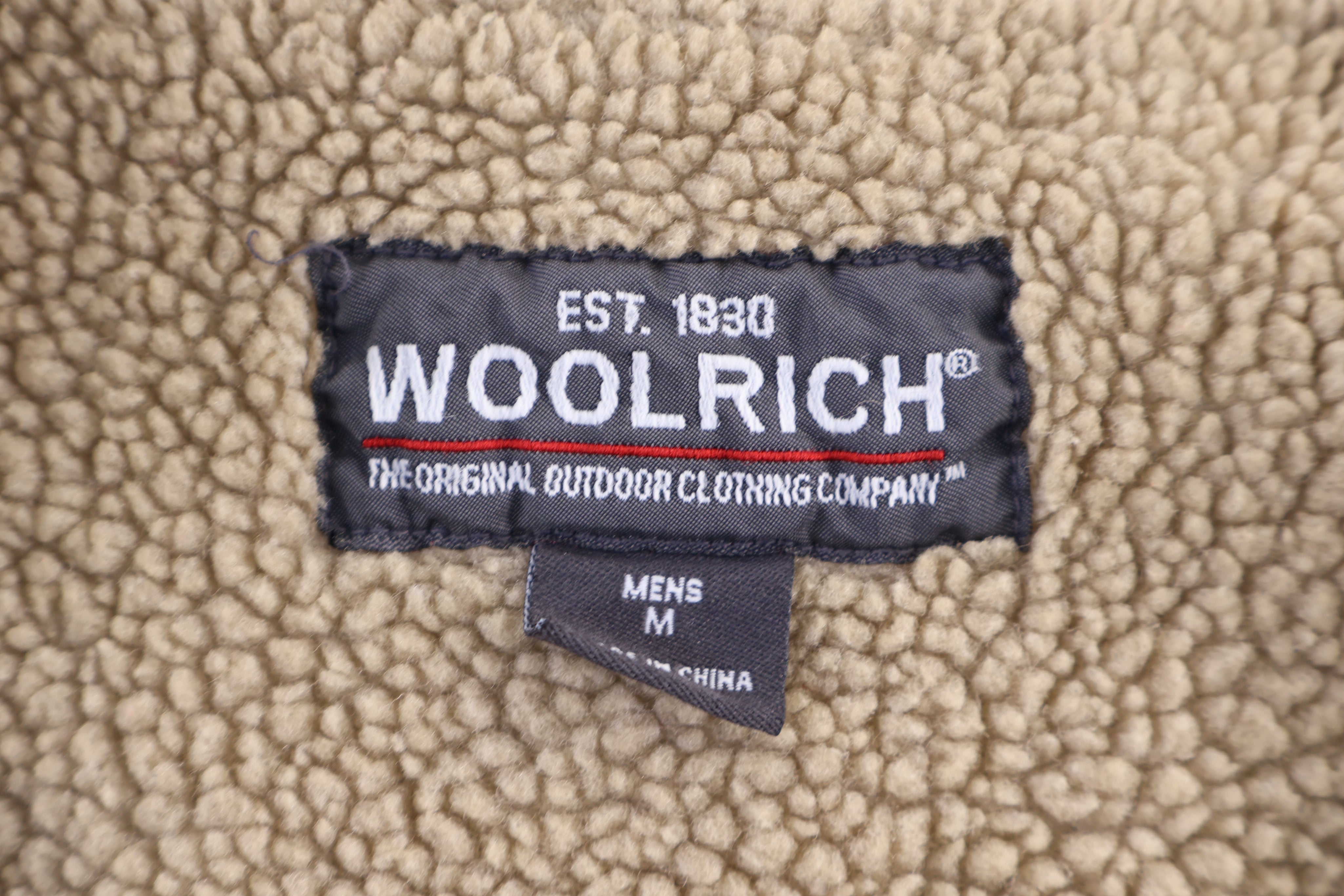 Vintage Woolrich Full Zip Sherpa Lined Vest