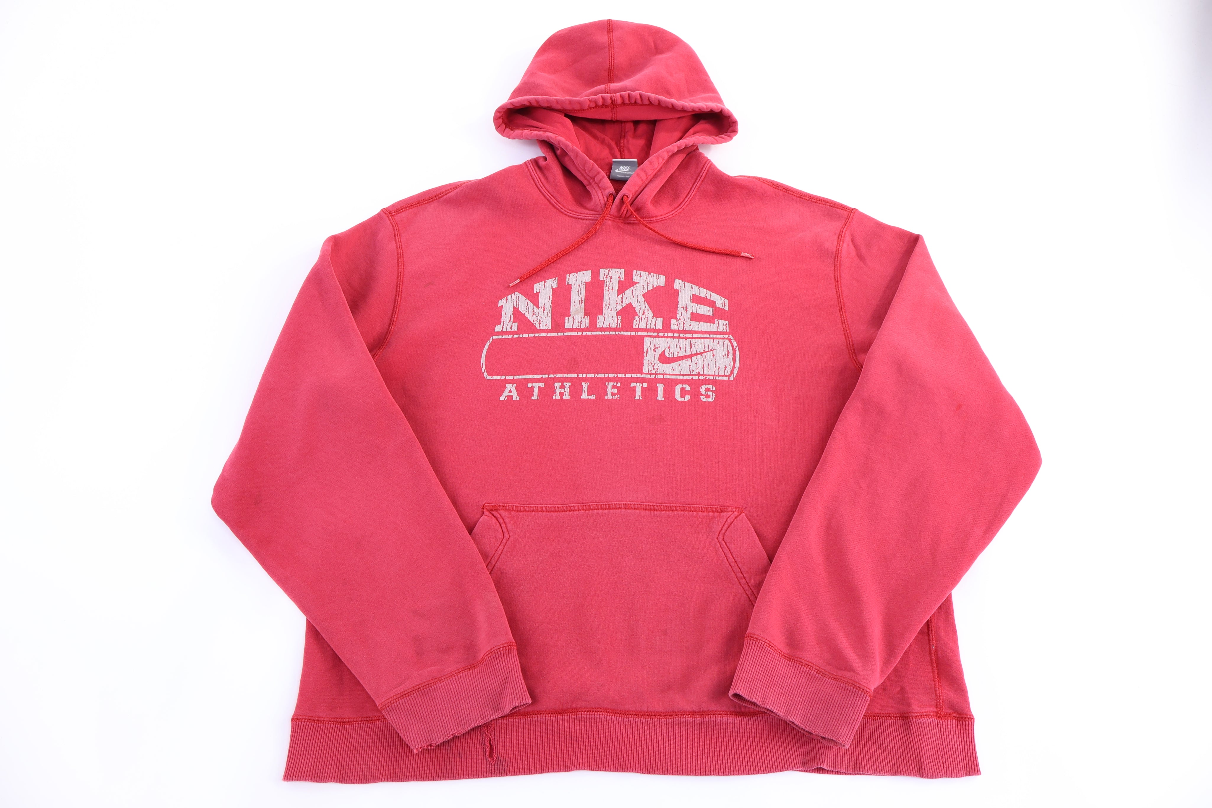Vintage Nike Athletics Red Pullover Hoodie