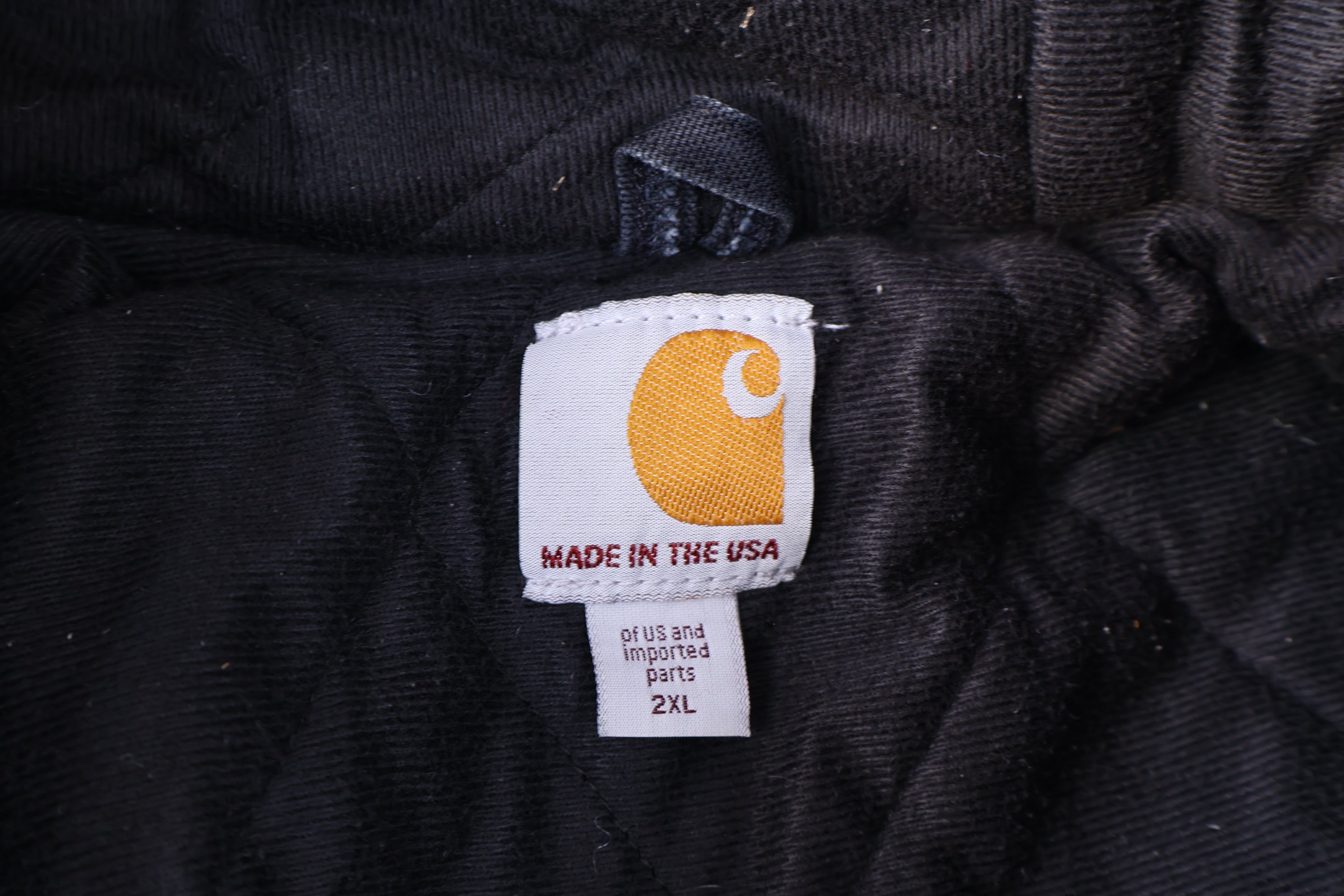 Carhartt Logo Patch Black Full Zip Jacket