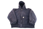 Carhartt Logo Patch Black Full Zip Jacket