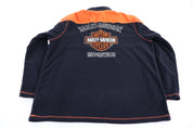 Harley Davidson Motorcycles Quarter Zip Fleece Pullover