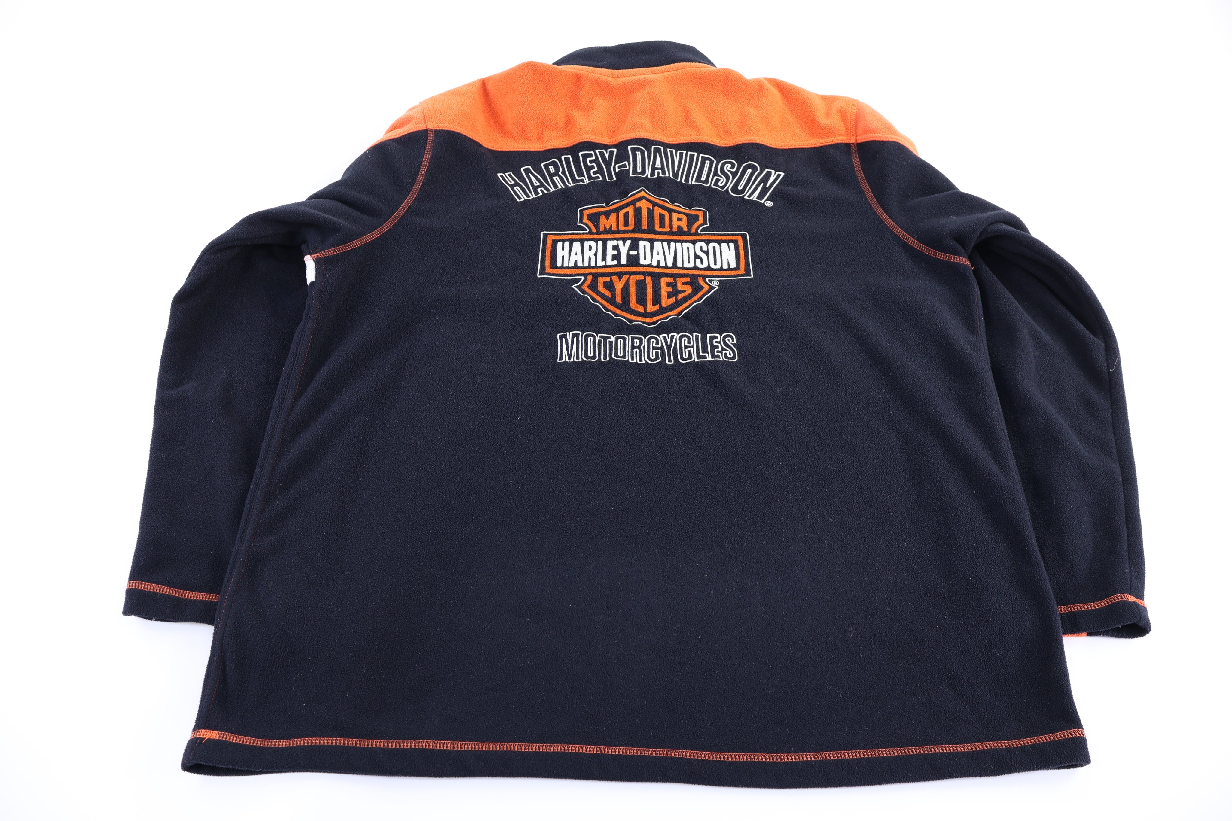 Harley Davidson Motorcycles Quarter Zip Fleece Pullover