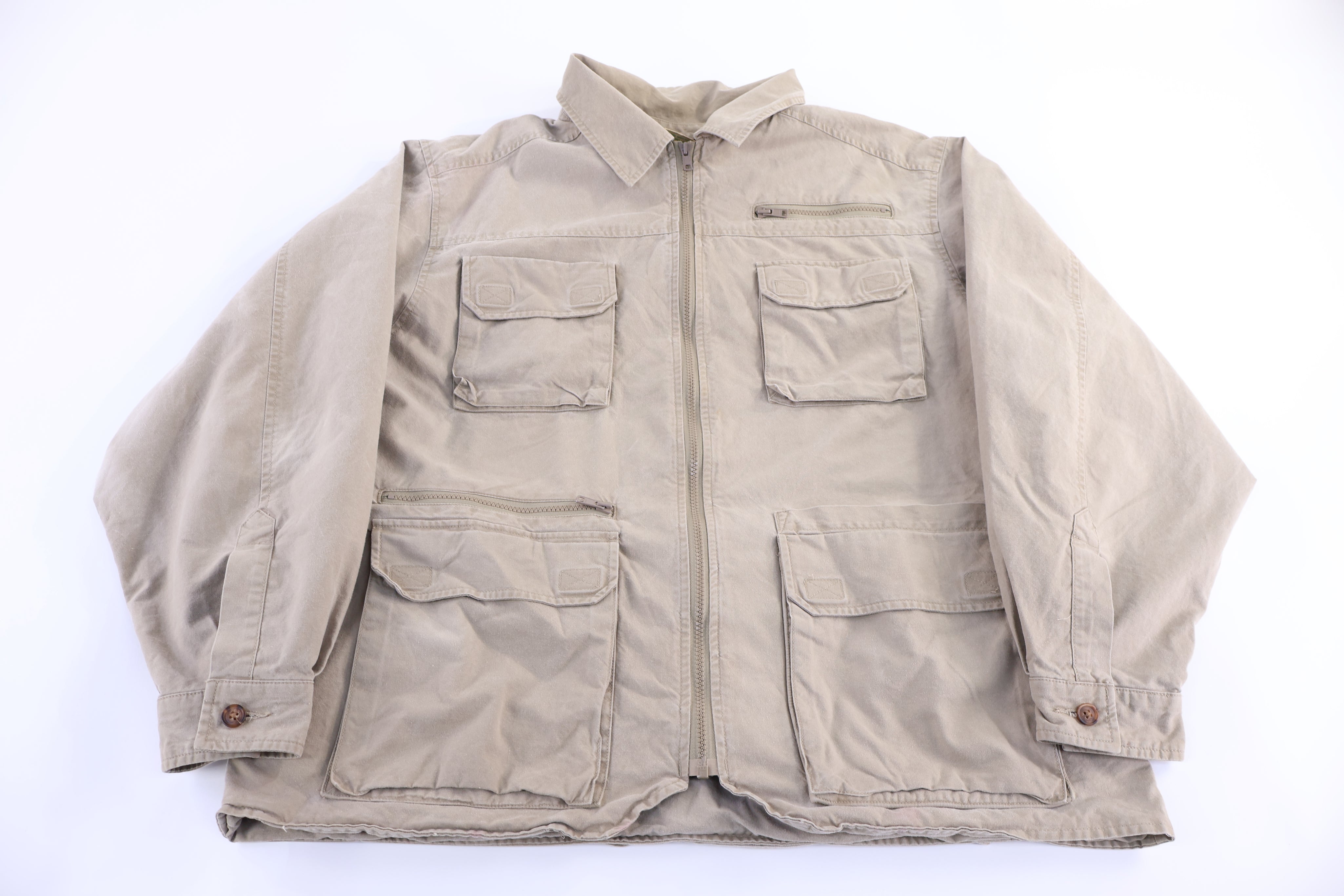 Vintage L.L. Bean Tan Full Zip Jacket
