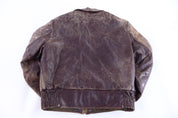 1940’s Timme Alpaca Pile Brown Horse Hide Leather Jacket