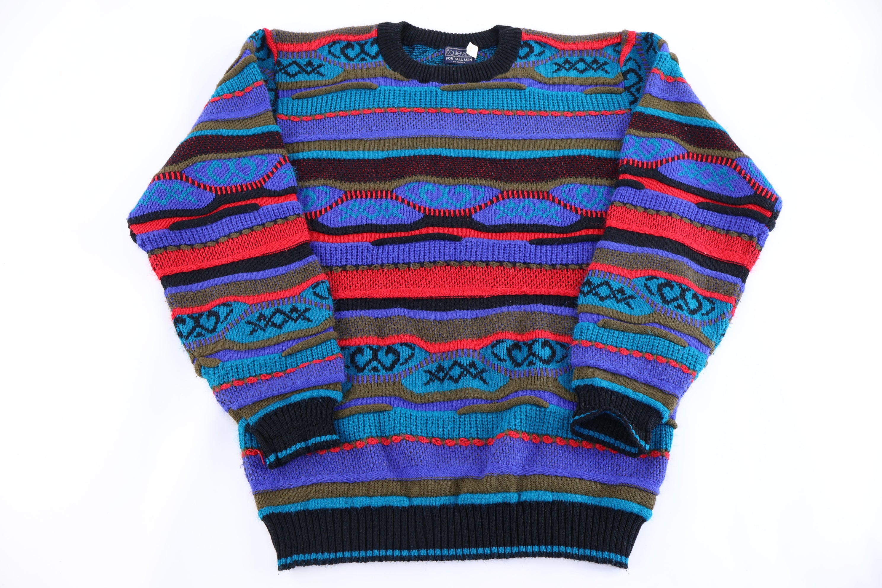 90's Boulevard Multicolor Knit Sweater