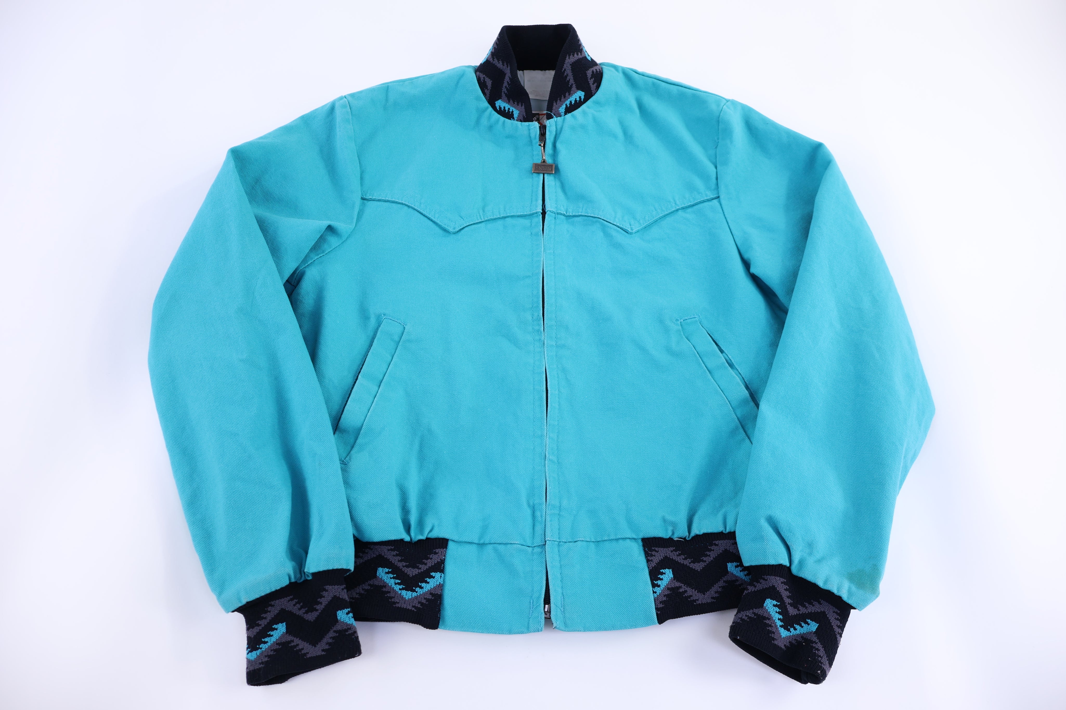80's Wall's Aztec Pattern Full Zip Jacket