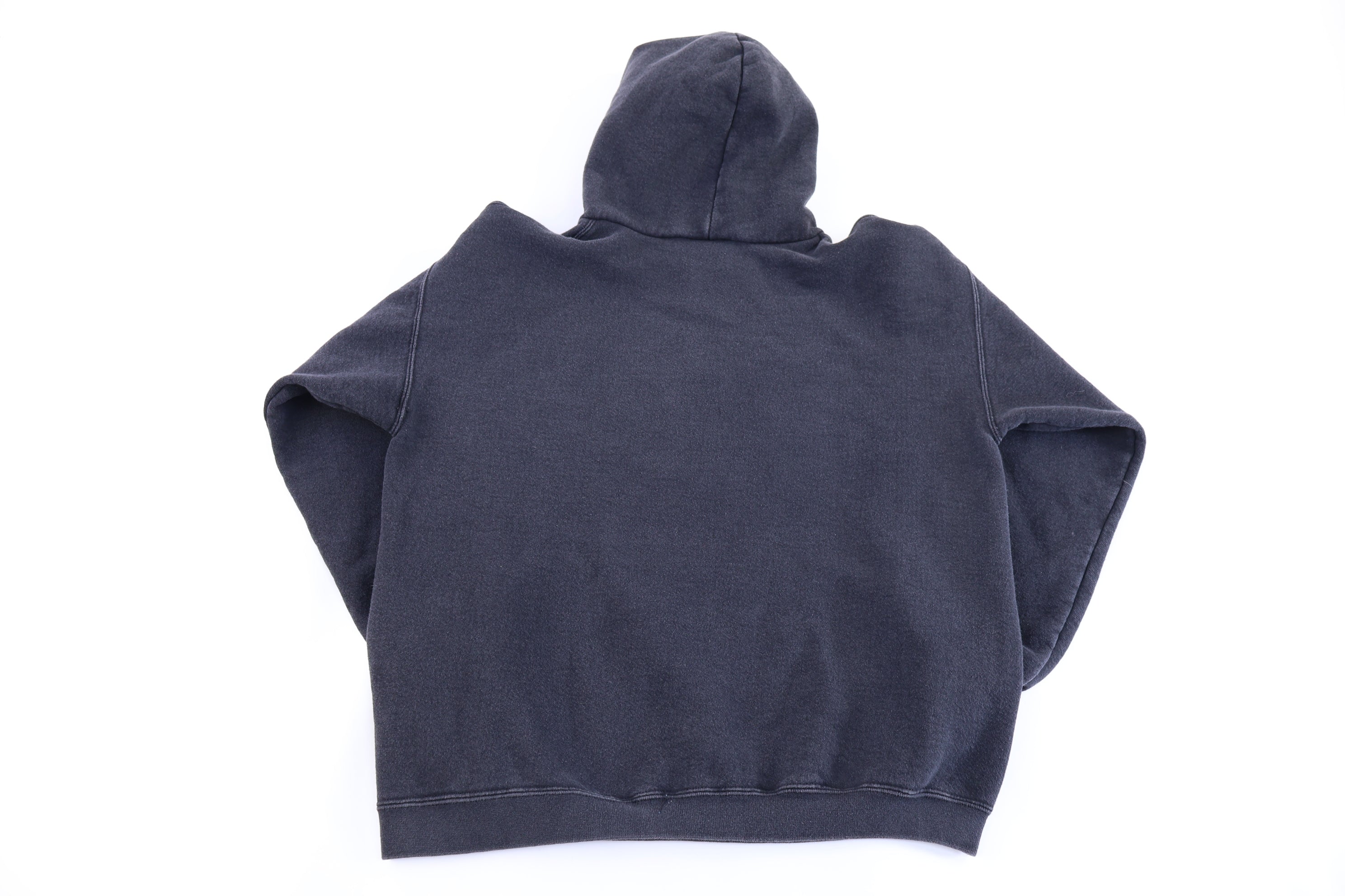 90's Adidas Embroidered Logo Black & White Pullover Hoodie
