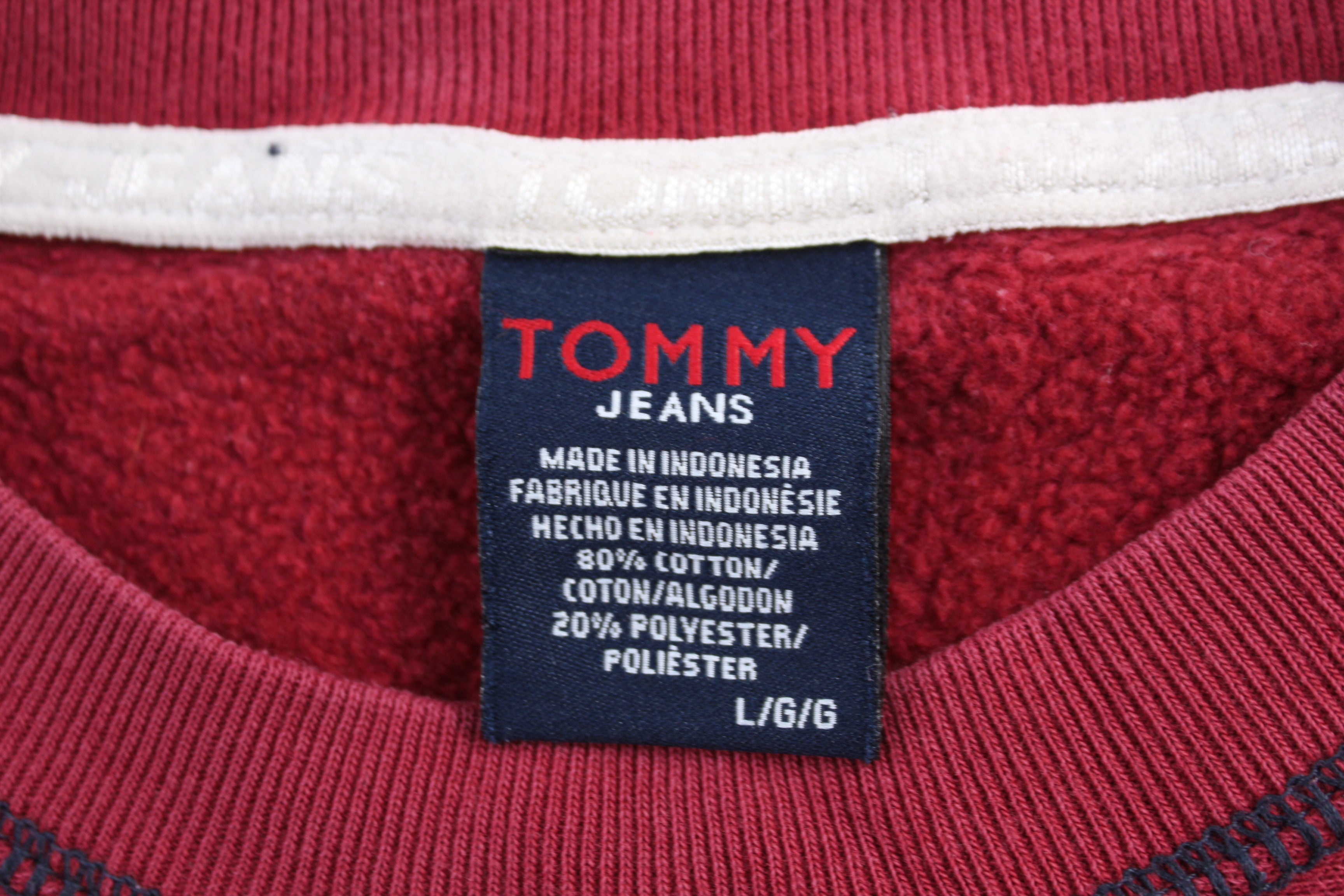 Tommy Hilfiger Jeans Maroon Pullover Sweater