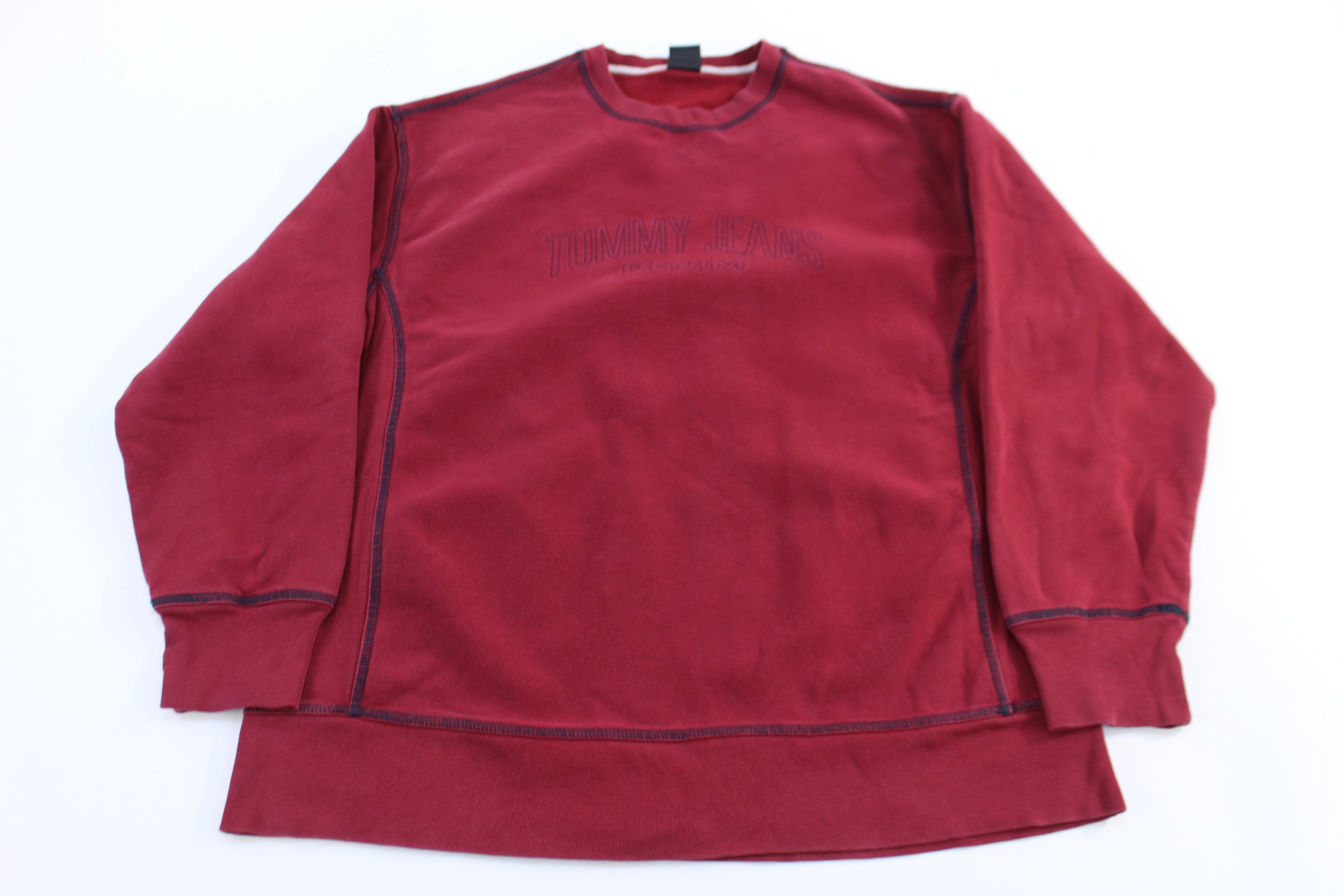 Tommy Hilfiger Jeans Maroon Pullover Sweater